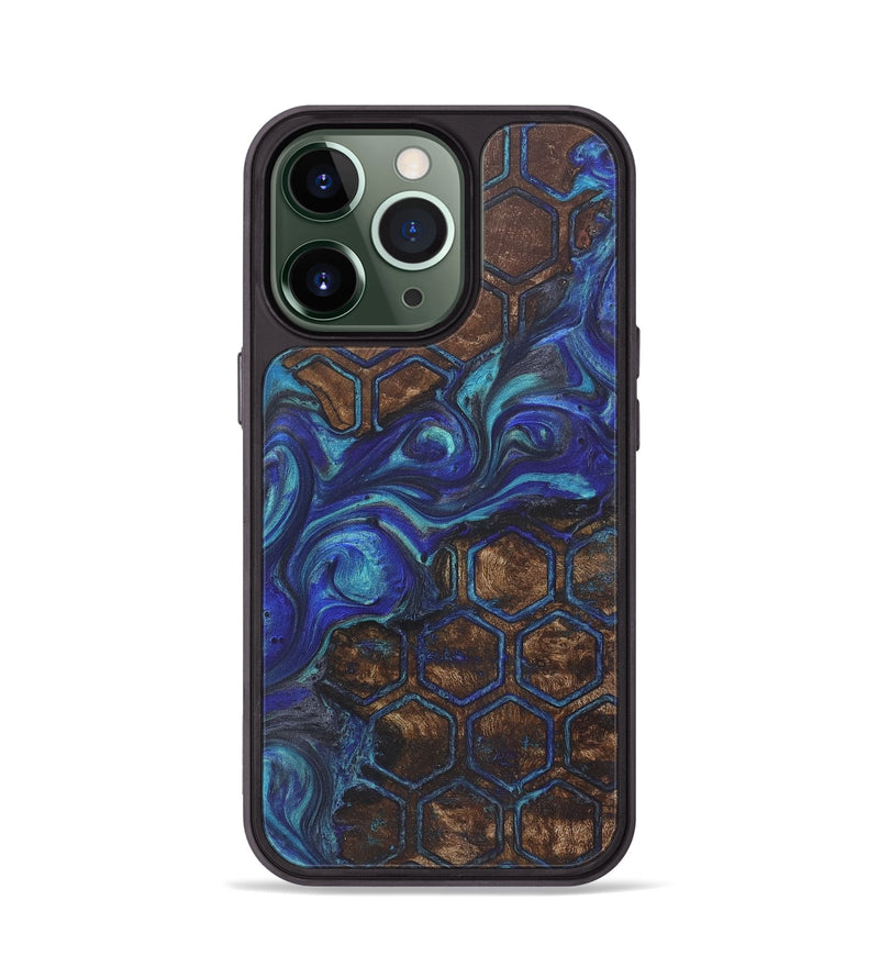 iPhone 13 Pro Wood+Resin Phone Case - Palmer (Pattern, 718929)