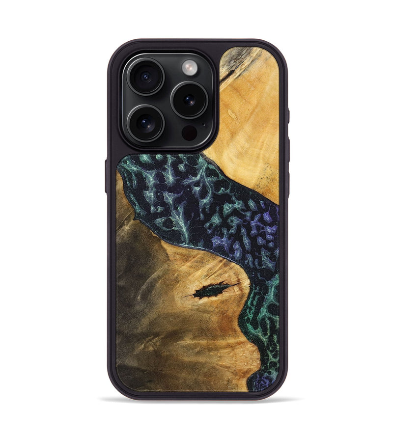 iPhone 15 Pro Wood+Resin Phone Case - Felicity (Static, 718934)