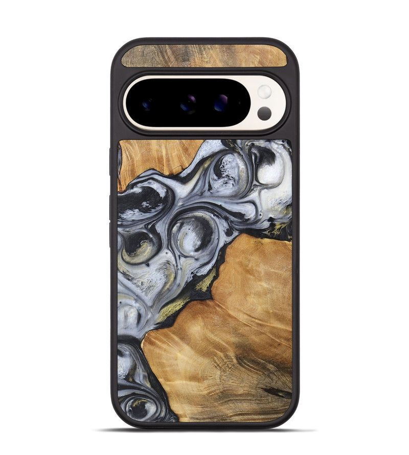 Pixel 9 Pro Wood+Resin Phone Case - Roosevelt (Black & White, 718940)