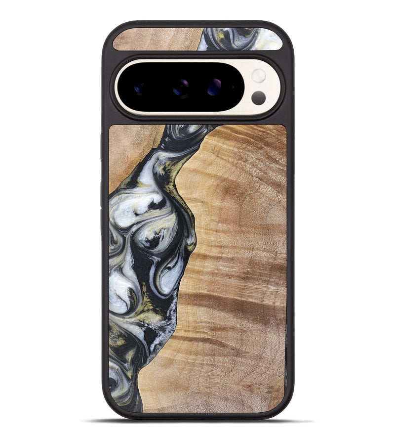 Pixel 9 Pro XL Wood+Resin Phone Case - Carl (Black & White, 718944)