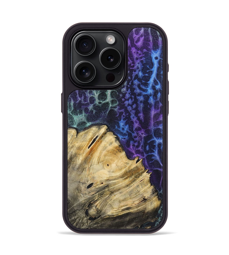 iPhone 15 Pro Wood+Resin Phone Case - Janelle (Static, 718973)