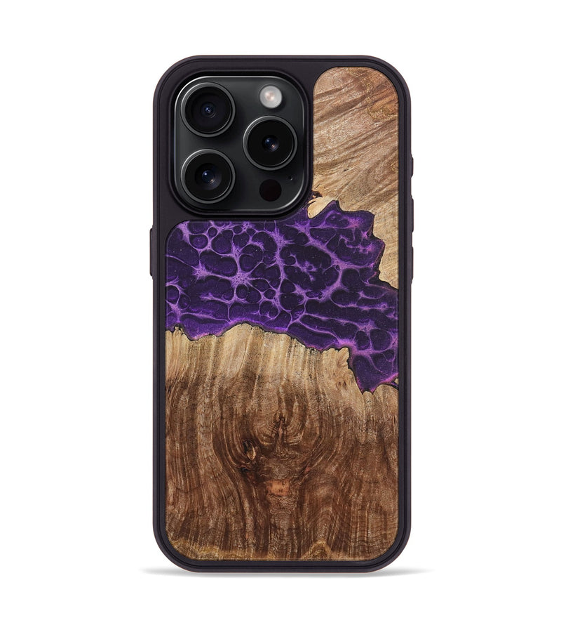 iPhone 15 Pro Wood+Resin Phone Case - Maeve (Static, 718979)