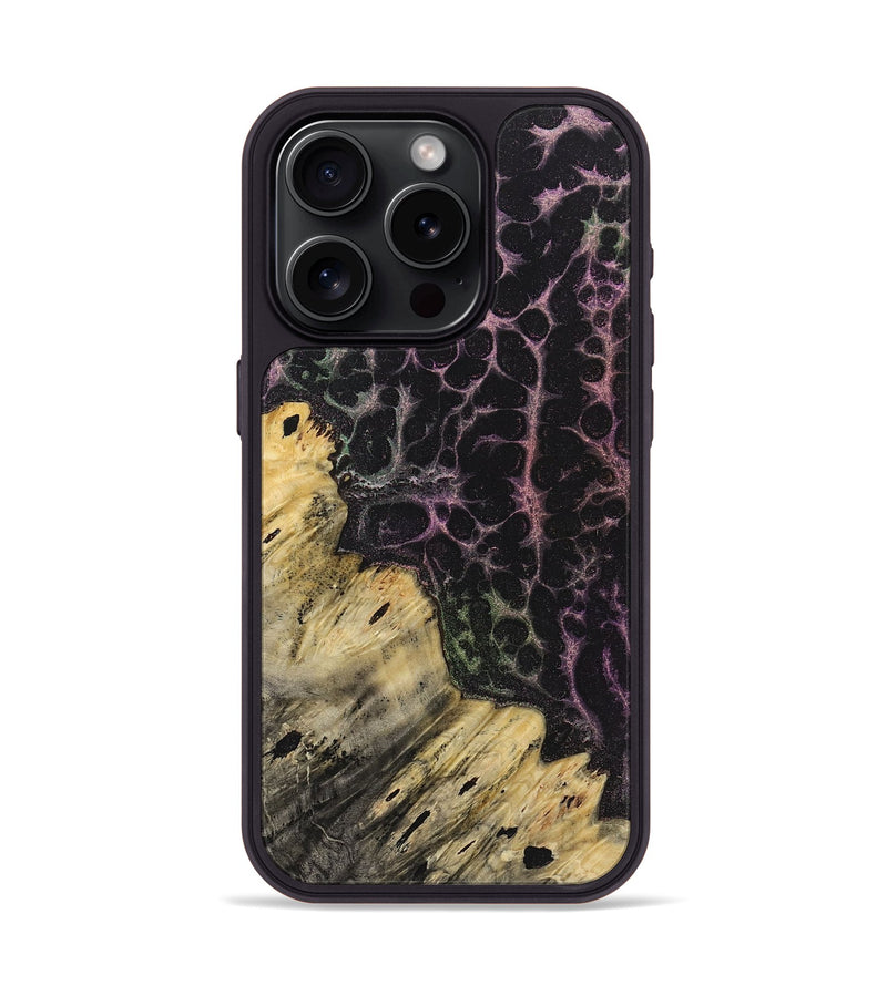 iPhone 15 Pro Wood+Resin Phone Case - Francine (Static, 718981)