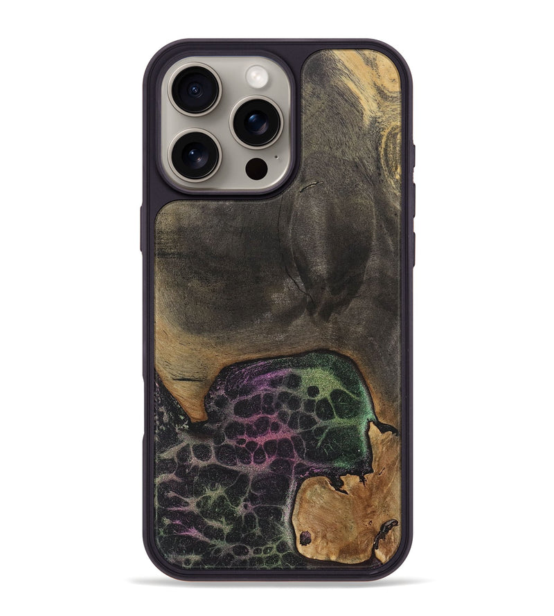 iPhone 16 Pro Max Wood+Resin Phone Case - Keith (Static, 718984)