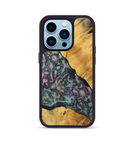 iPhone 14 Pro Wood+Resin Phone Case - Nicolas (Static, 718997)