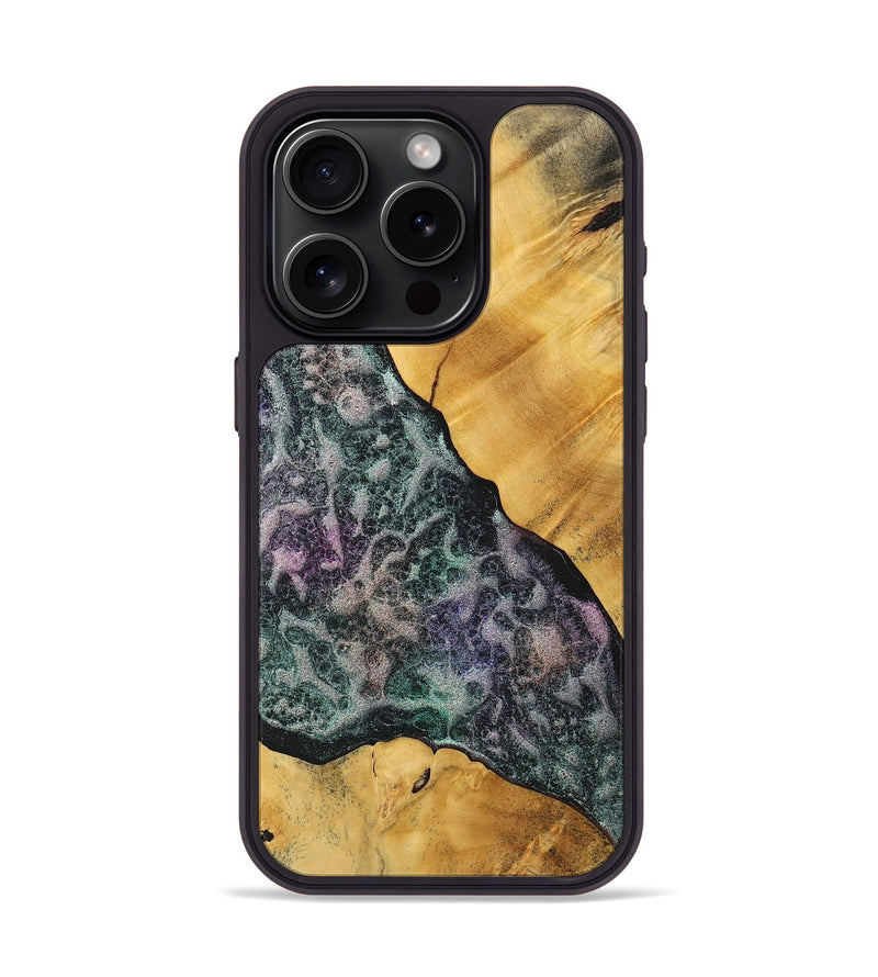 iPhone 15 Pro Wood+Resin Phone Case - Nicolas (Static, 718997)