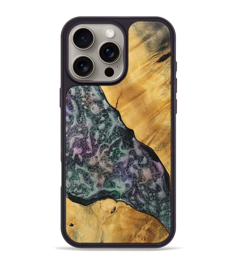 iPhone 16 Pro Max Wood+Resin Phone Case - Nicolas (Static, 718997)