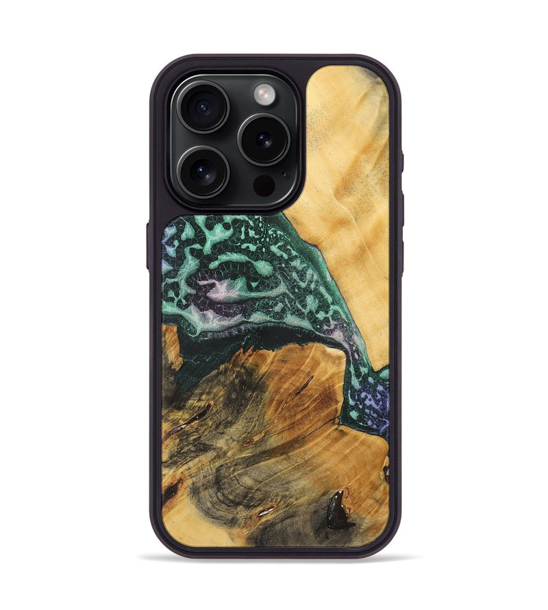 iPhone 15 Pro Wood+Resin Phone Case - Salvador (Static, 719004)