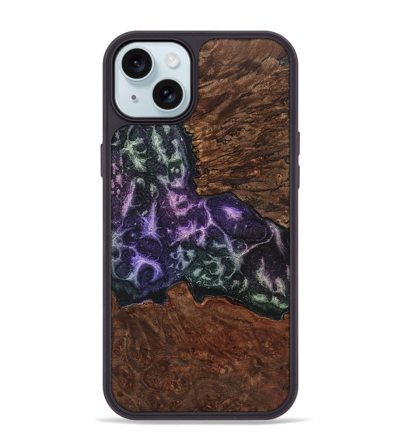 iPhone 15 Plus Wood+Resin Phone Case - Lucy (Static, 719021)