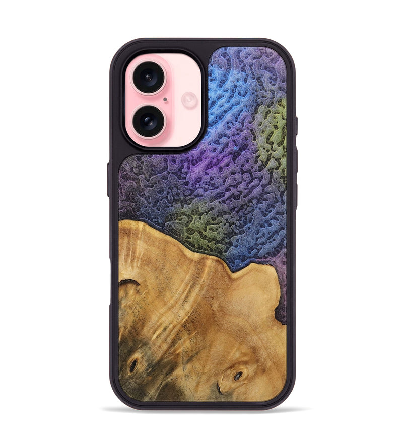 iPhone 16 Wood+Resin Phone Case - Wilbur (Static, 719027)