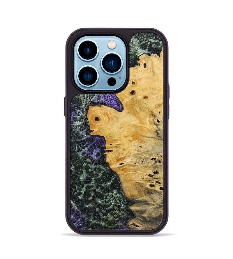 iPhone 14 Pro Wood+Resin Phone Case - Roxanne (Static, 719028)