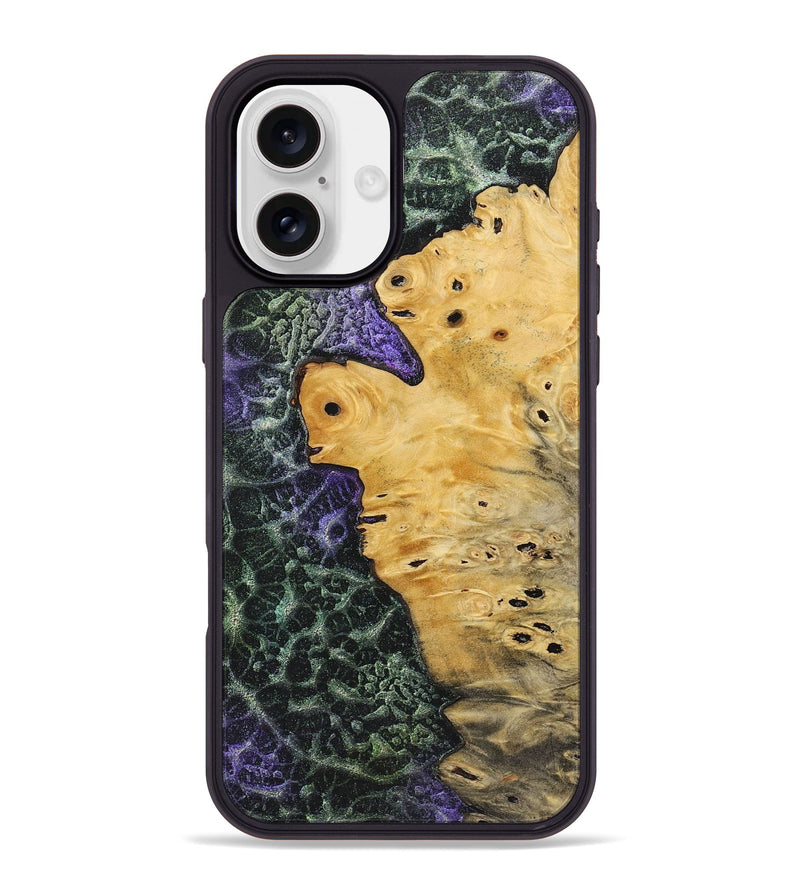 iPhone 16 Plus Wood+Resin Phone Case - Roxanne (Static, 719028)