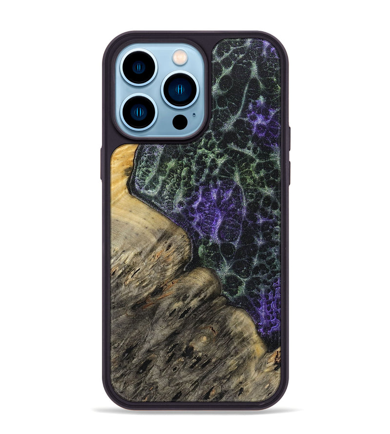 iPhone 14 Pro Max Wood+Resin Phone Case - Barbara (Static, 719035)