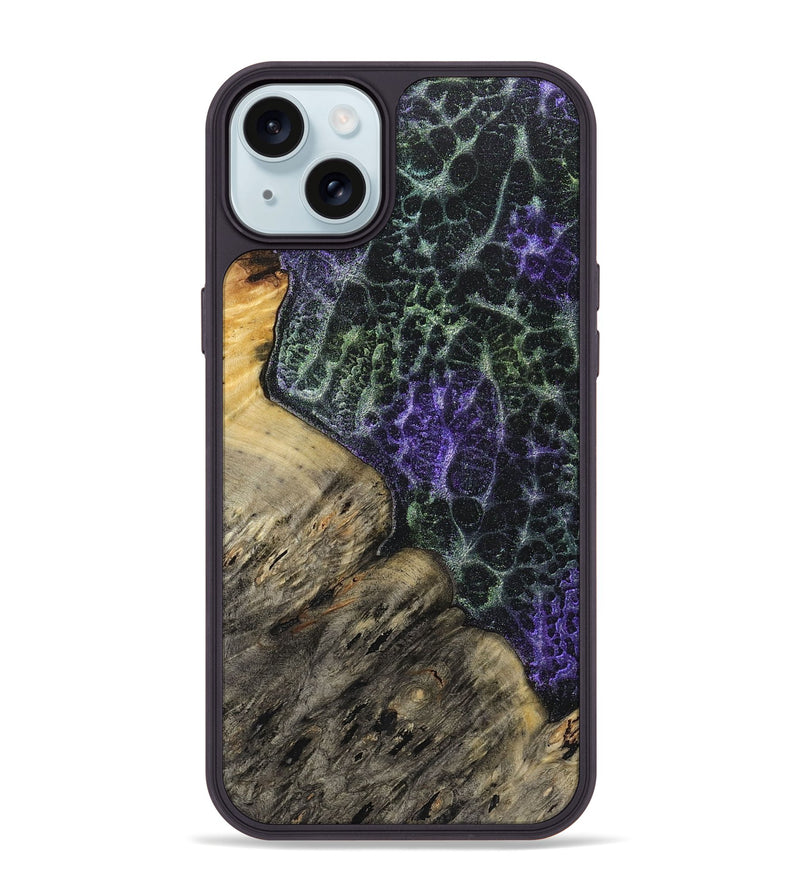 iPhone 15 Plus Wood+Resin Phone Case - Barbara (Static, 719035)