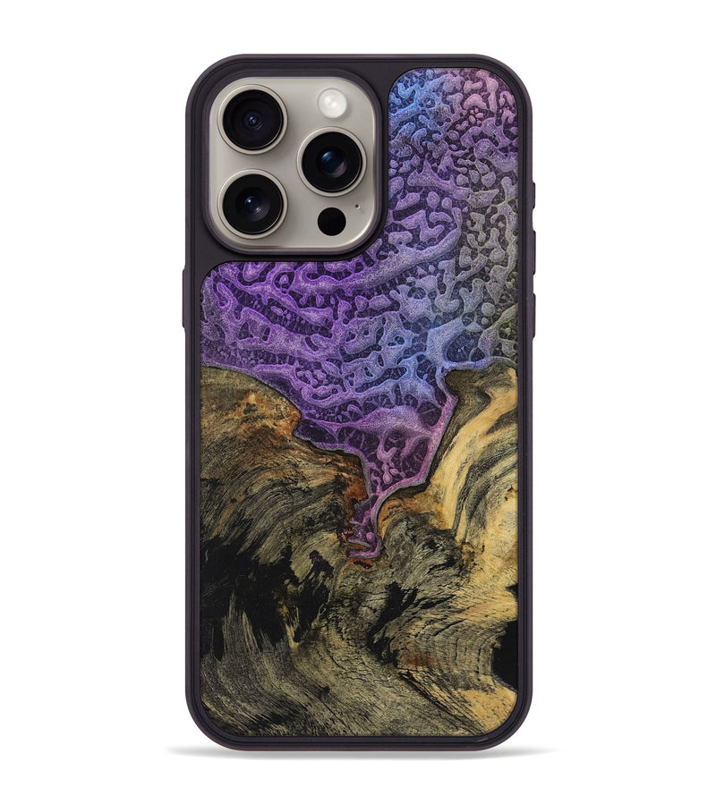 iPhone 15 Pro Max Wood+Resin Phone Case - Bryan (Static, 719036)