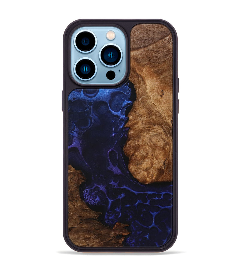 iPhone 14 Pro Max Wood+Resin Phone Case - Raelyn (Static, 719037)