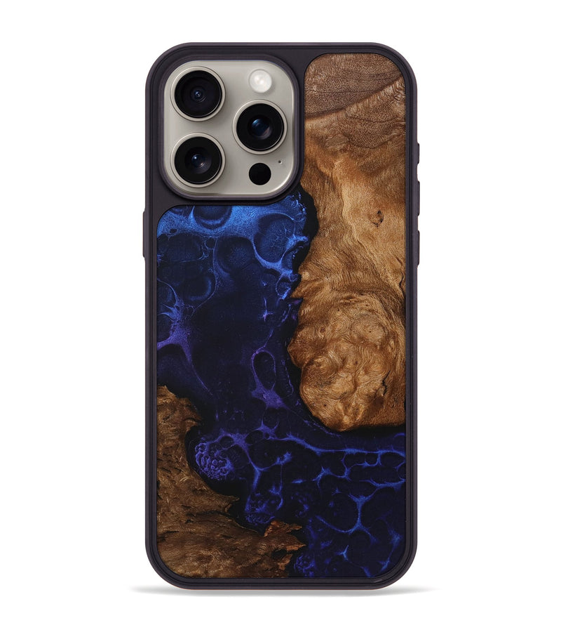 iPhone 15 Pro Max Wood+Resin Phone Case - Raelyn (Static, 719037)