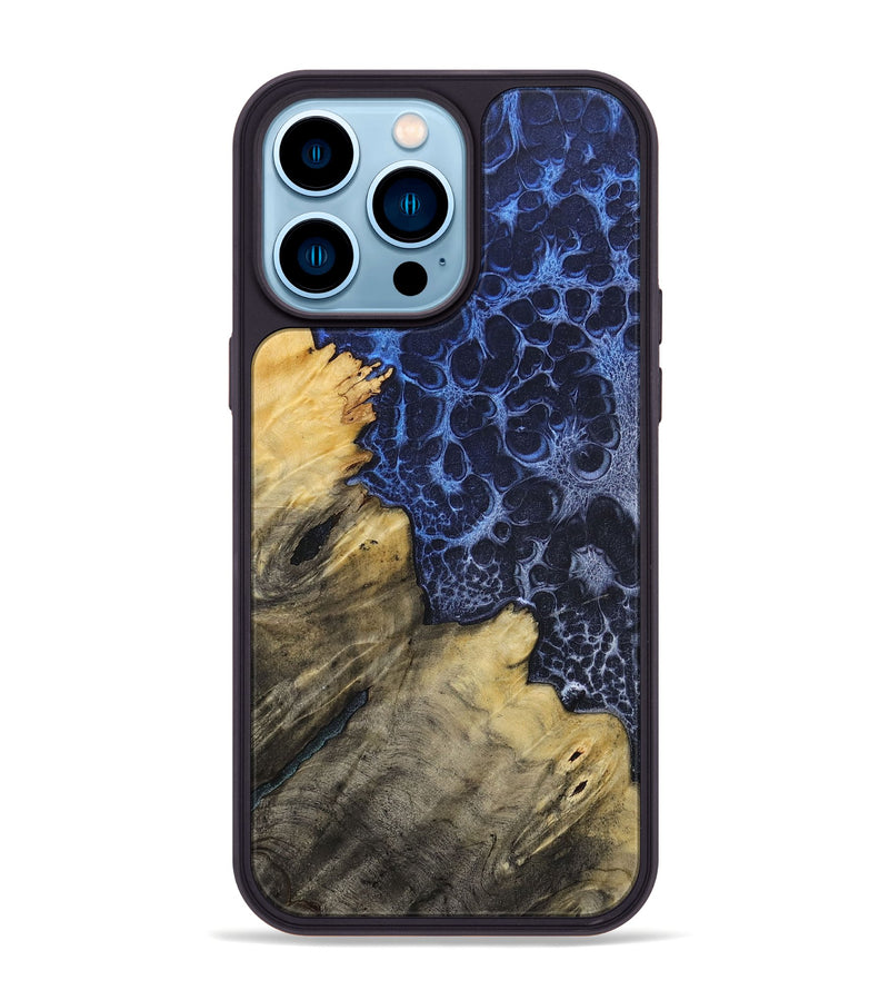 iPhone 14 Pro Max Wood+Resin Phone Case - Hudson (Static, 719046)