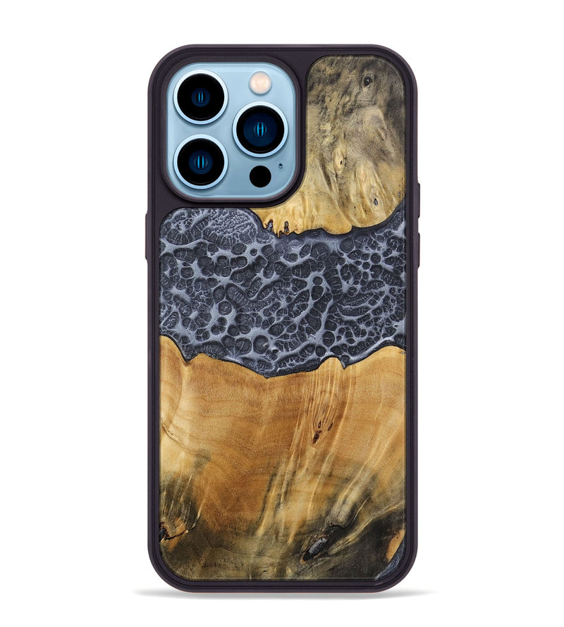 iPhone 14 Pro Max Wood+Resin Phone Case - Patsy (Static, 719047)