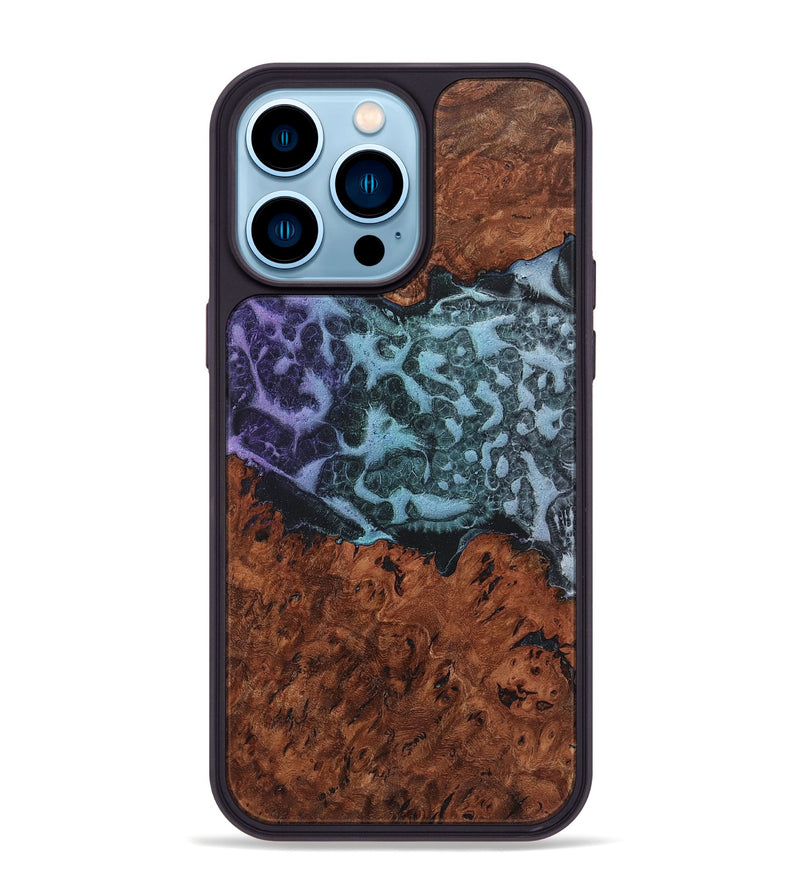 iPhone 14 Pro Max Wood+Resin Phone Case - Chris (Static, 719049)