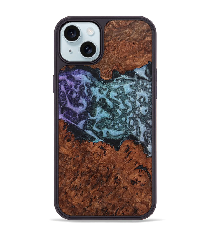 iPhone 15 Plus Wood+Resin Phone Case - Chris (Static, 719049)