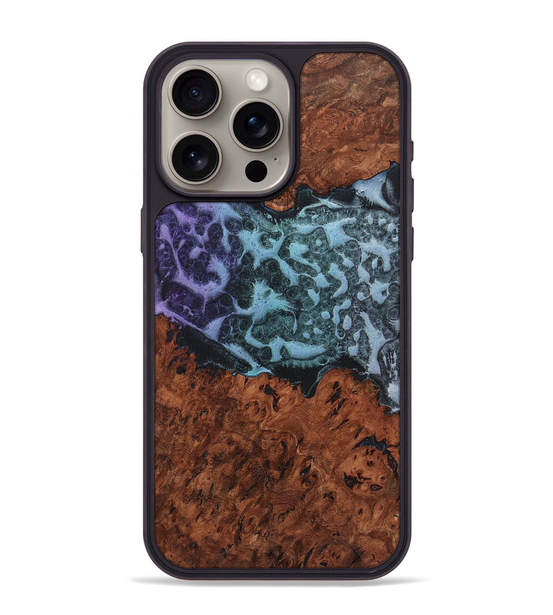 iPhone 15 Pro Max Wood+Resin Phone Case - Chris (Static, 719049)