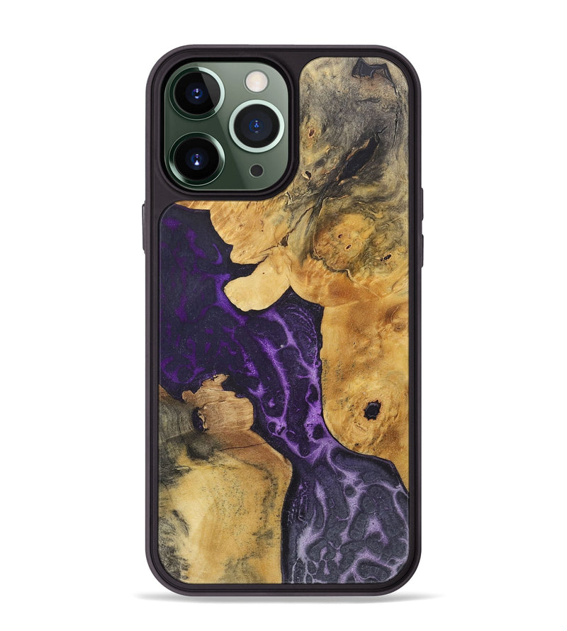 iPhone 13 Pro Max Wood+Resin Phone Case - Ty (Static, 719051)