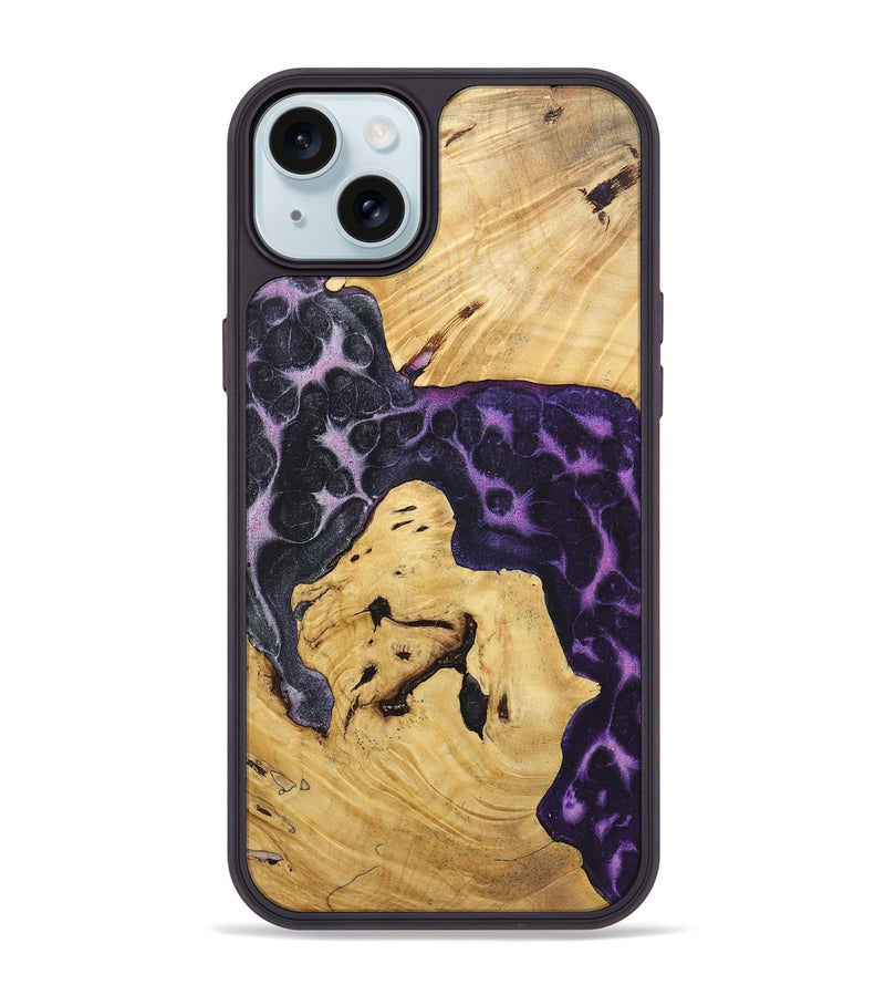 iPhone 15 Plus Wood+Resin Phone Case - Julianna (Static, 719053)