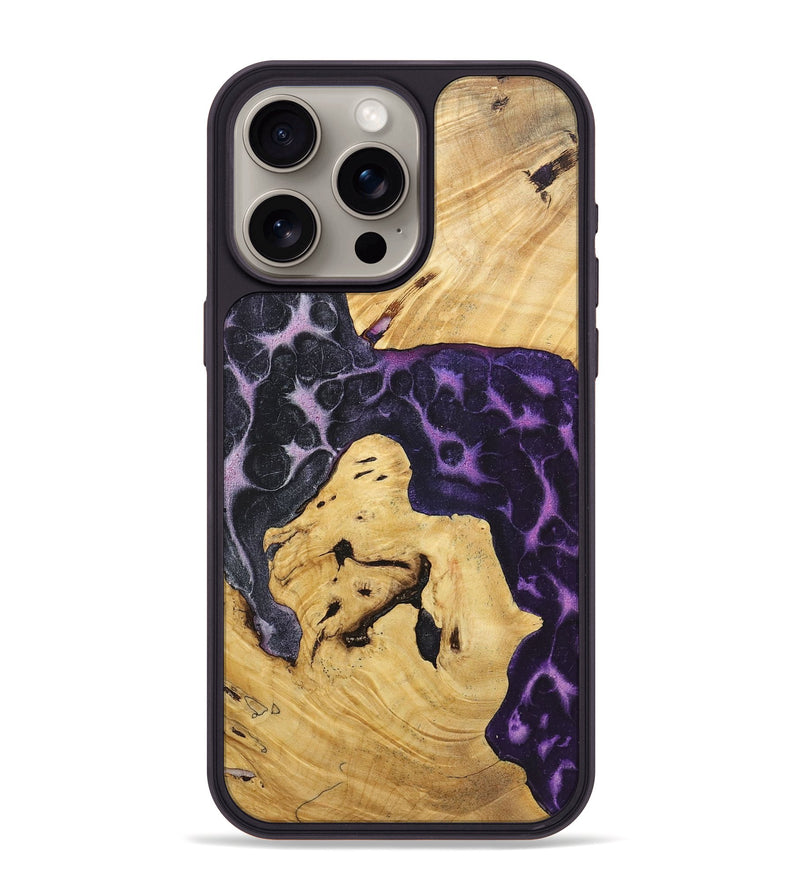 iPhone 15 Pro Max Wood+Resin Phone Case - Julianna (Static, 719053)