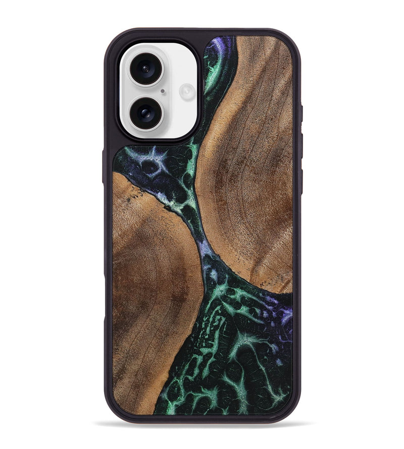 iPhone 16 Plus Wood+Resin Phone Case - Bessie (Static, 719056)