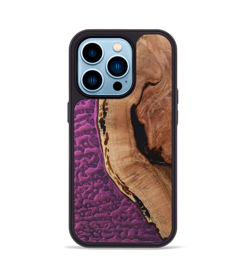 iPhone 14 Pro Wood+Resin Phone Case - Keisha (Static, 719058)