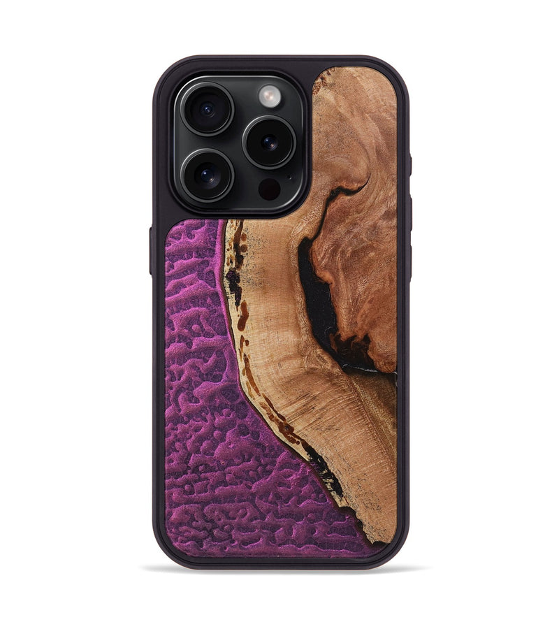 iPhone 15 Pro Wood+Resin Phone Case - Keisha (Static, 719058)