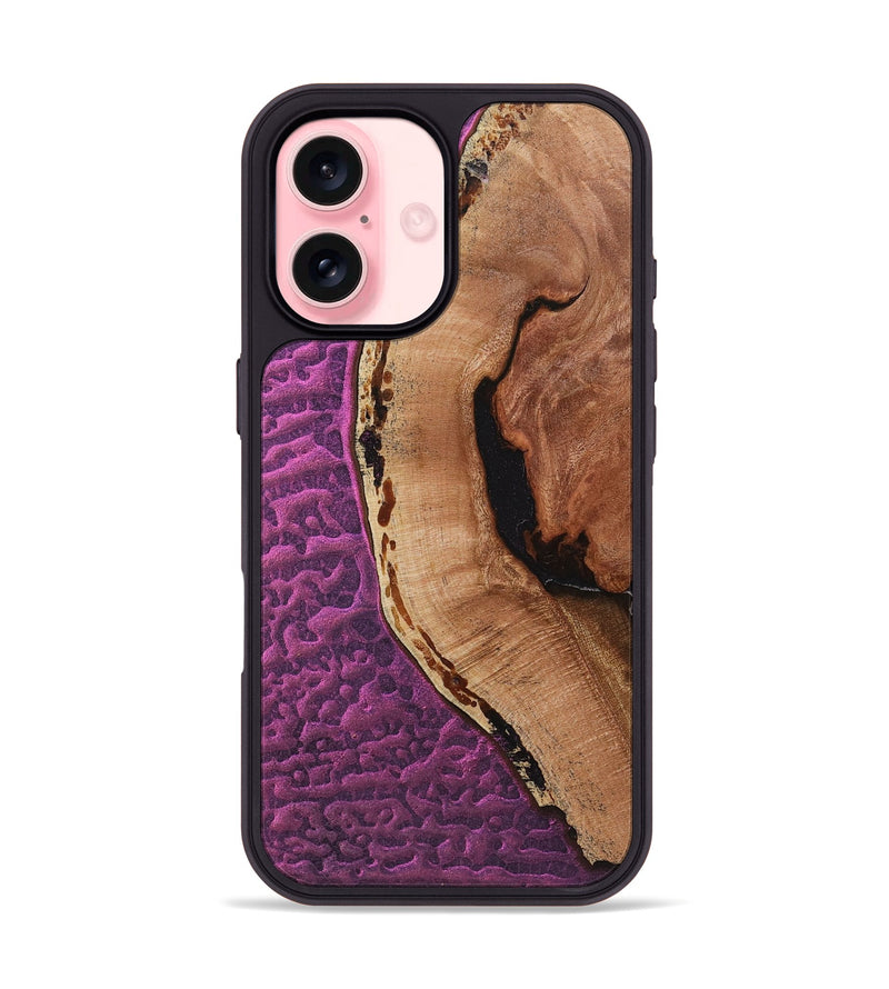 iPhone 16 Wood+Resin Phone Case - Keisha (Static, 719058)