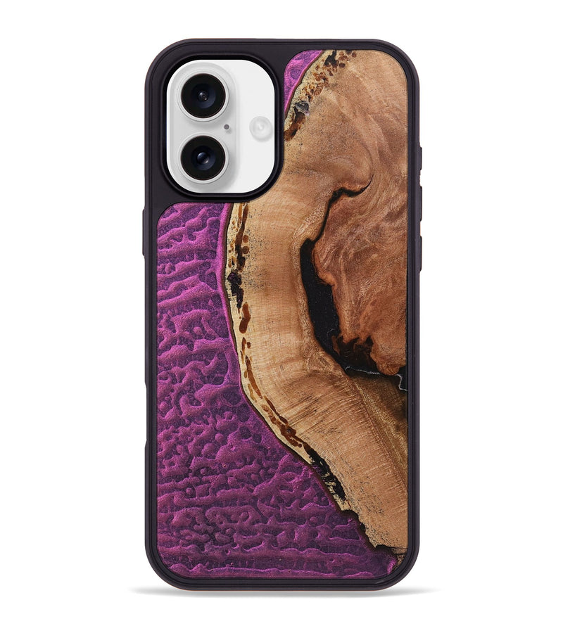 iPhone 16 Plus Wood+Resin Phone Case - Keisha (Static, 719058)