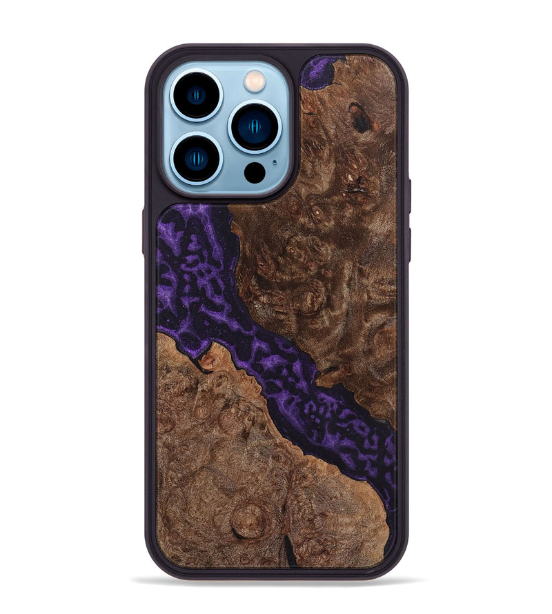 iPhone 14 Pro Max Wood+Resin Phone Case - Rodrigo (Static, 719059)