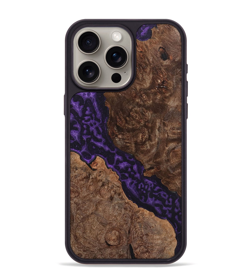 iPhone 15 Pro Max Wood+Resin Phone Case - Rodrigo (Static, 719059)