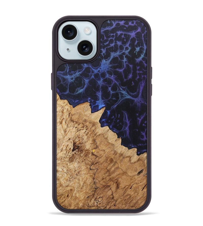 iPhone 15 Plus Wood+Resin Phone Case - Atticus (Static, 719062)