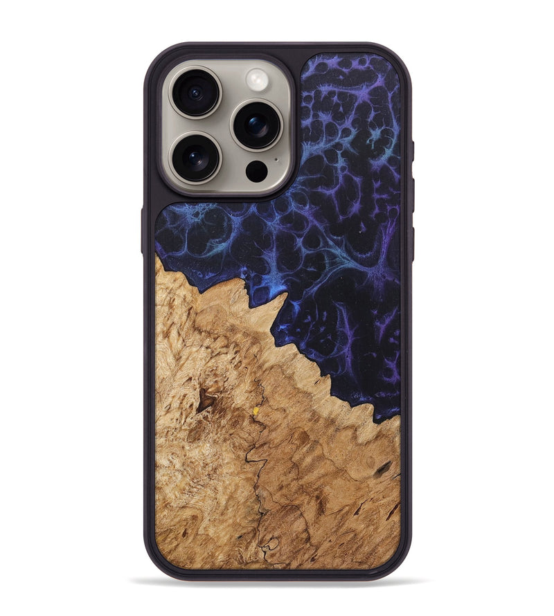 iPhone 15 Pro Max Wood+Resin Phone Case - Atticus (Static, 719062)