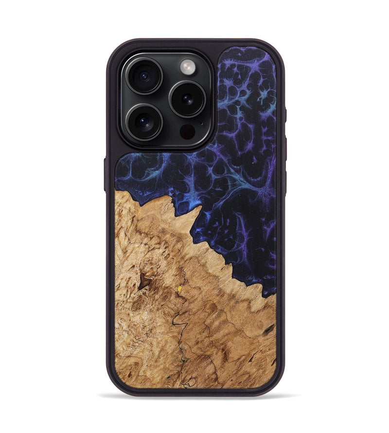 iPhone 15 Pro Wood+Resin Phone Case - Atticus (Static, 719062)