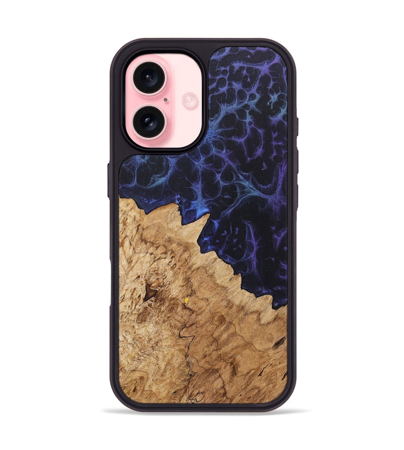 iPhone 16 Wood+Resin Phone Case - Atticus (Static, 719062)