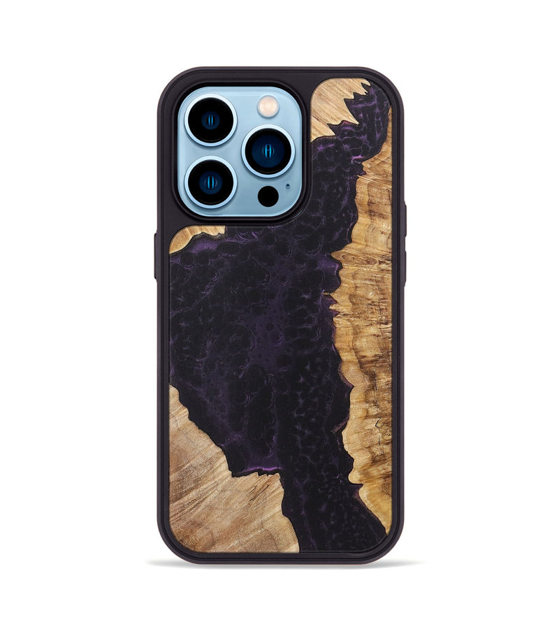 iPhone 14 Pro Wood+Resin Phone Case - Terrance (Static, 719067)