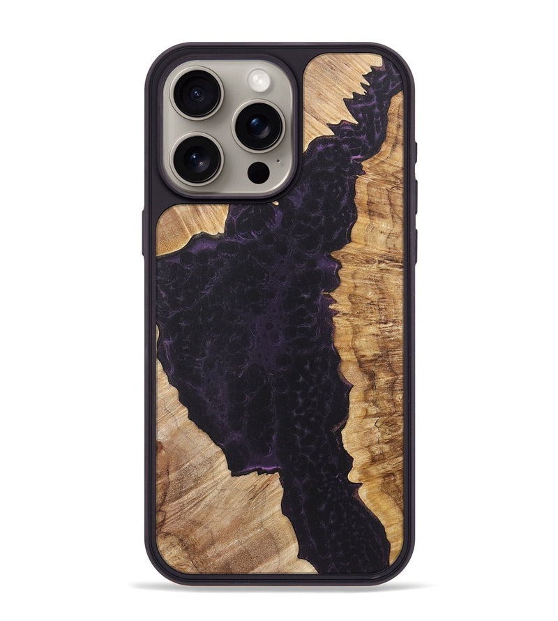 iPhone 15 Pro Max Wood+Resin Phone Case - Terrance (Static, 719067)