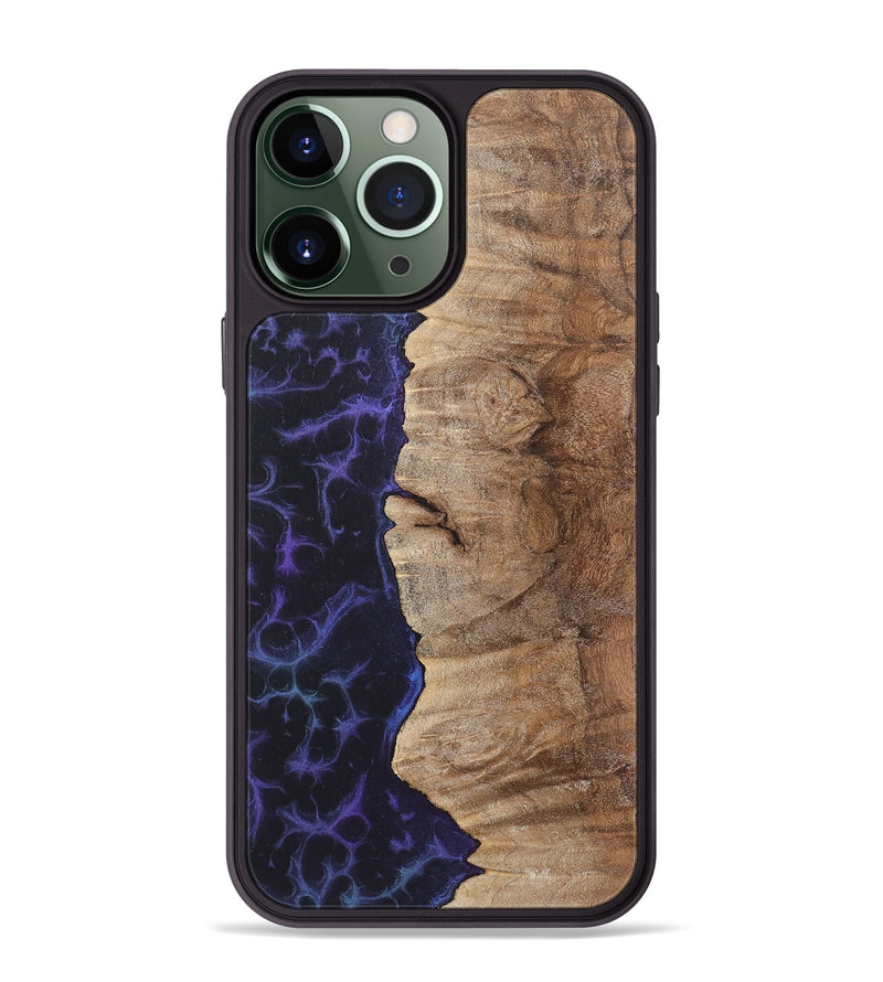 iPhone 13 Pro Max Wood+Resin Phone Case - Zaiden (Static, 719071)