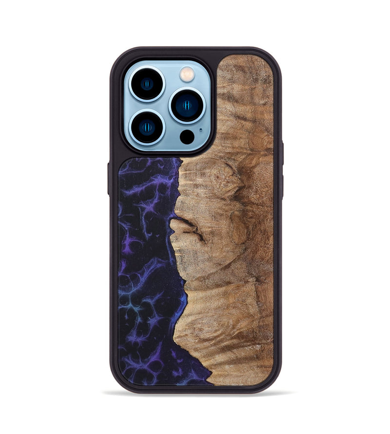 iPhone 14 Pro Wood+Resin Phone Case - Zaiden (Static, 719071)