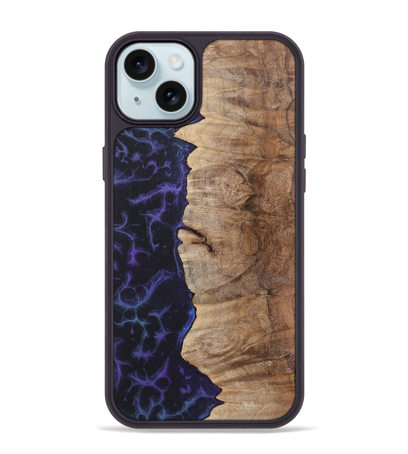 iPhone 15 Plus Wood+Resin Phone Case - Zaiden (Static, 719071)