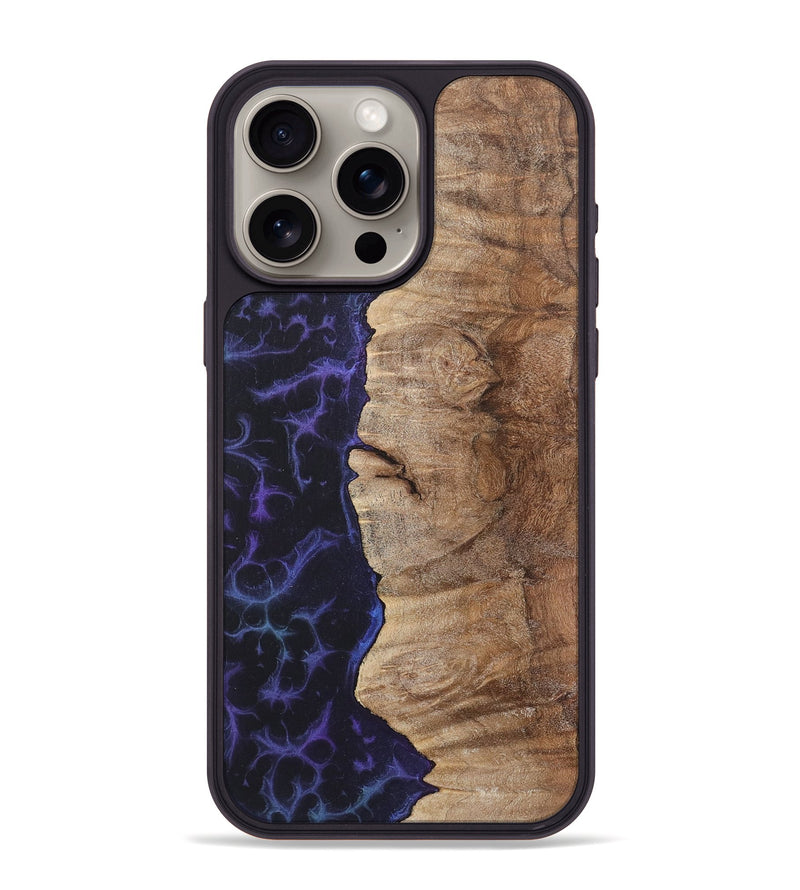 iPhone 15 Pro Max Wood+Resin Phone Case - Zaiden (Static, 719071)