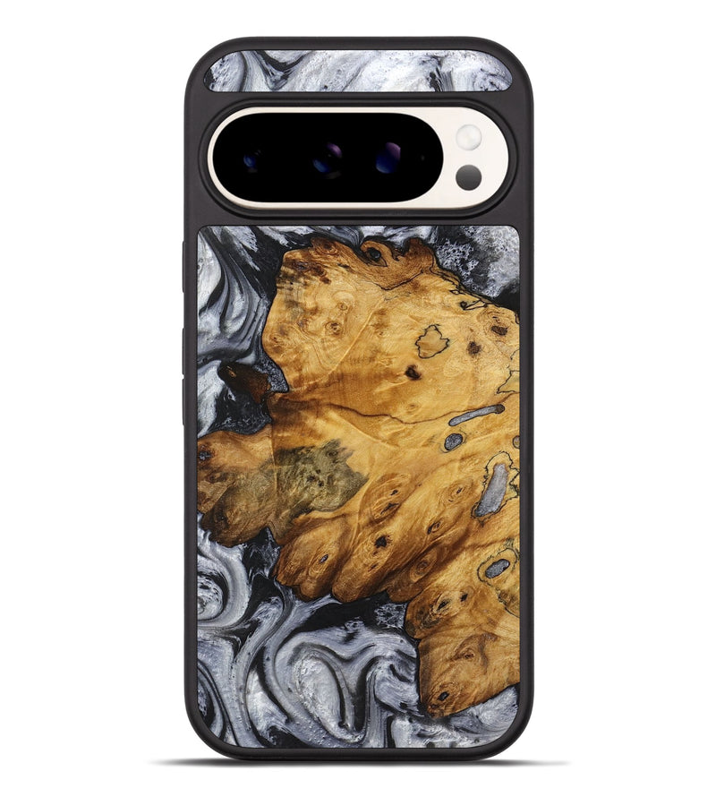 Pixel 9 Pro XL Wood+Resin Phone Case - Tim (Black & White, 719084)