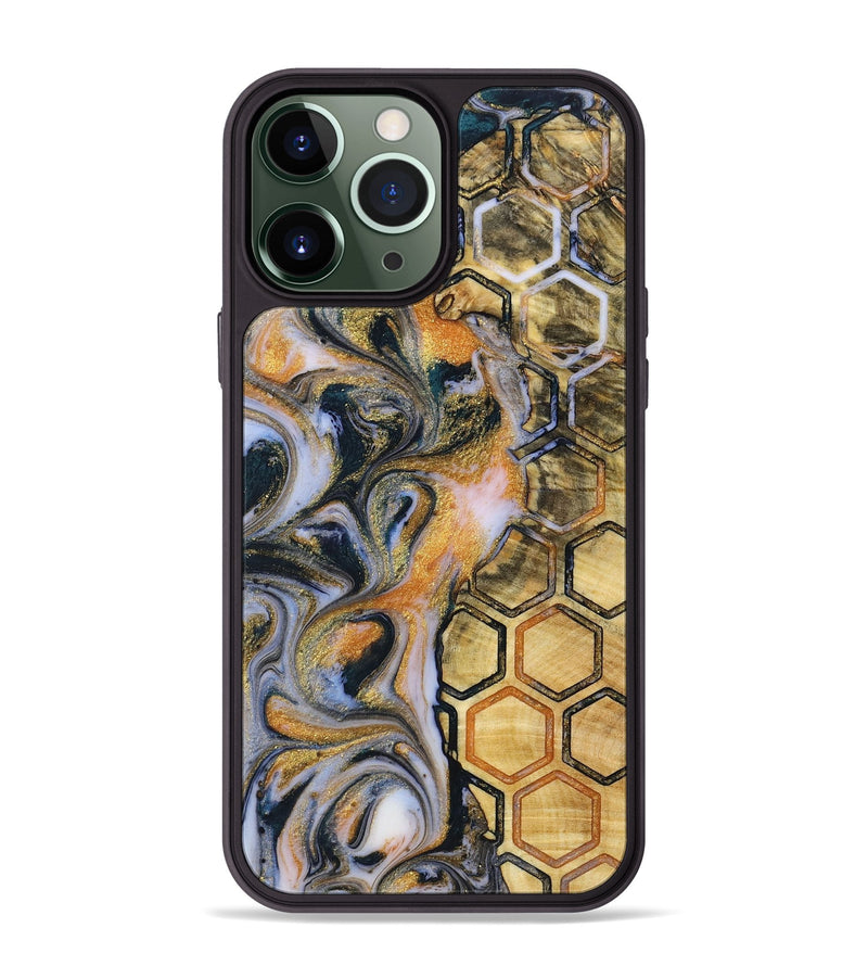 iPhone 13 Pro Max Wood+Resin Phone Case - Josue (Pattern, 719094)