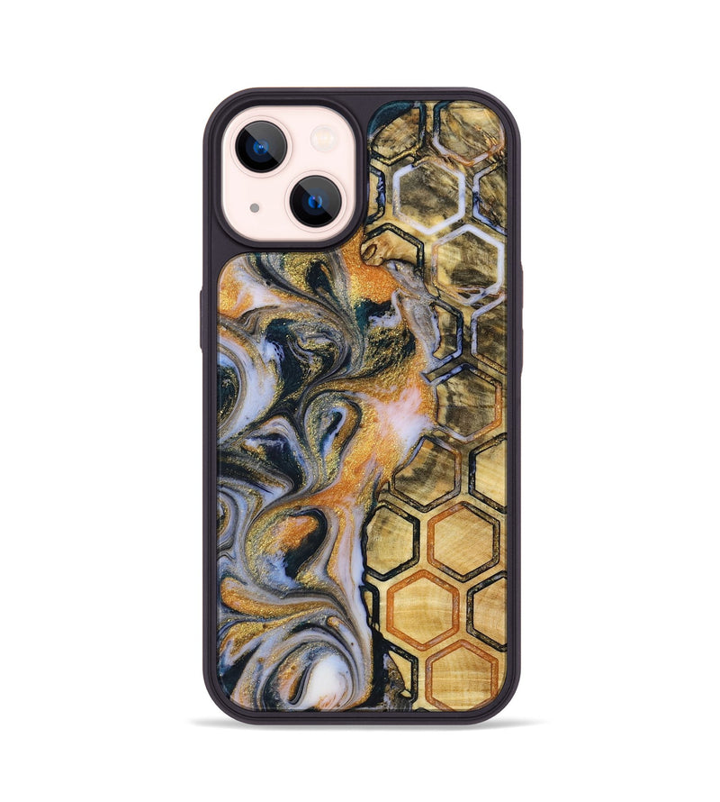 iPhone 14 Wood+Resin Phone Case - Josue (Pattern, 719094)