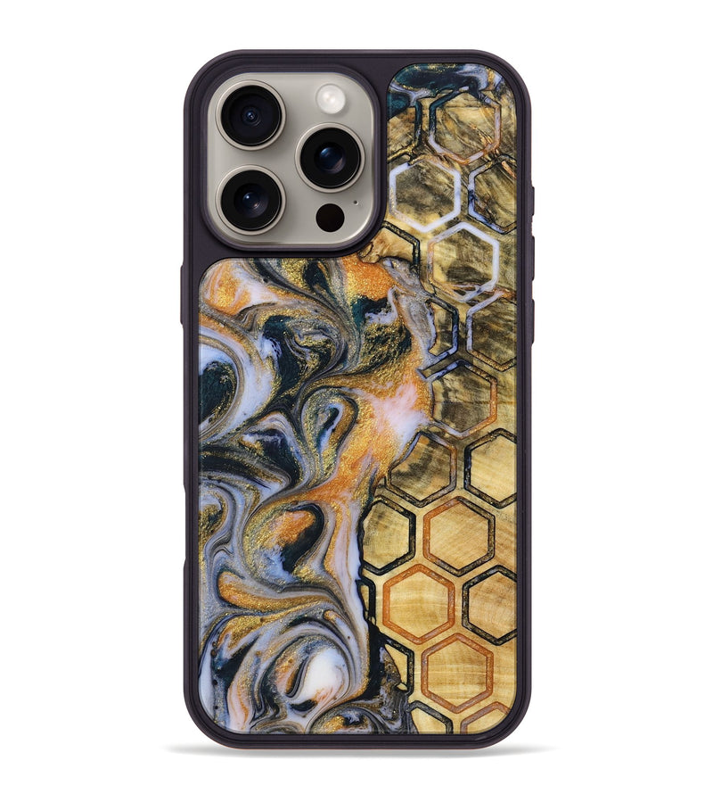 iPhone 16 Pro Max Wood+Resin Phone Case - Josue (Pattern, 719094)